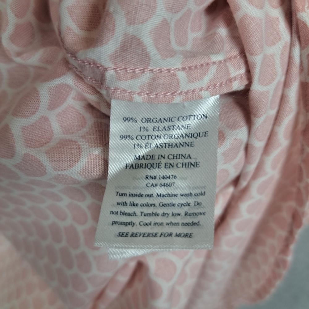 Faherty Playa Men's XL All Over Fish Scale Print Organic Cotton Pale Pink/White - Picture 9 of 10